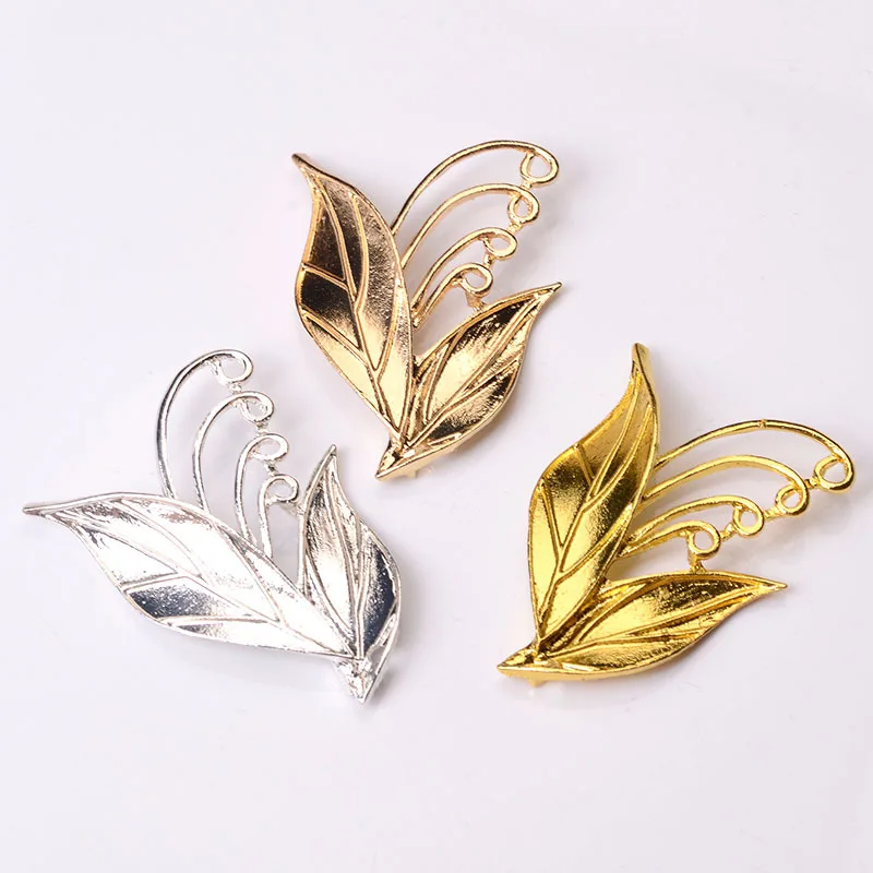 DIY alloy 2 leaves with 4 holes flower factory direct sales antique Hanfu jewelry accessories step new color retention
