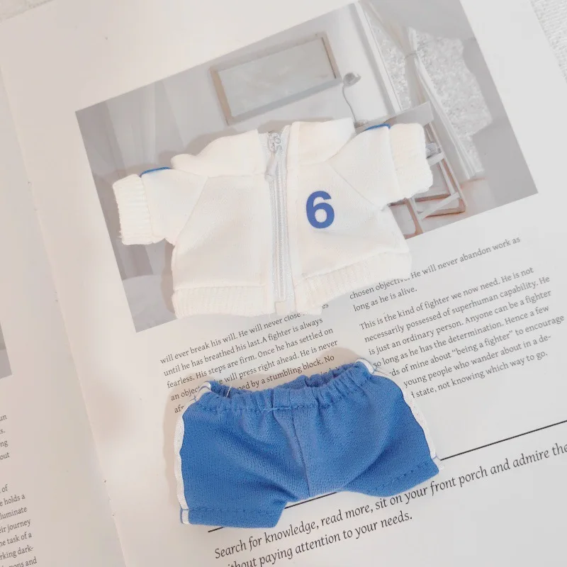 

Одежда для лаффу, кулон 1/2, аксессуары для кукол, одежда 15-17 см, спортивная одежда, комплект с капюшоном, пальто, виниловая кукла, наряд