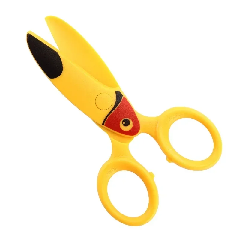 1 pz Cartoon Plastic Knife Cutter forbici di sicurezza forbici per animali carini per bambini carta fai da te lavoro manuale arte forniture scolastiche per ufficio