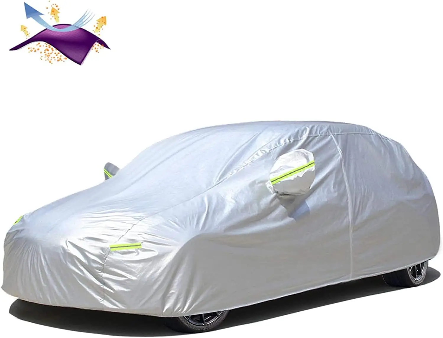 

Waterproof All-Weather Car Cover for Hatchback Models, Fits Toyota Matrix, Honda Fit, VW Golf GTI, Hyundai Veloster, Ford Focus