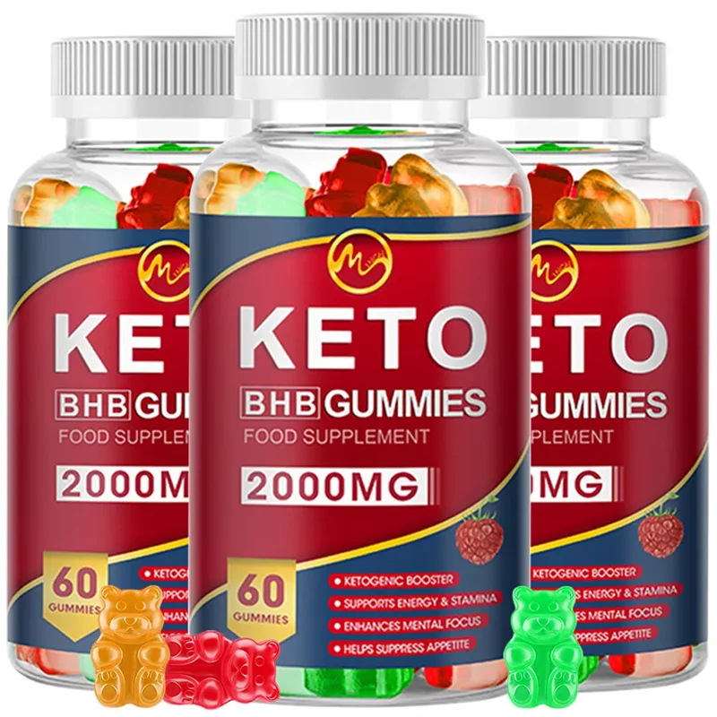 

(3 Pack) Keto Gummies Ketone Advanced Weight Loss Fat Burner Dietary Supplement