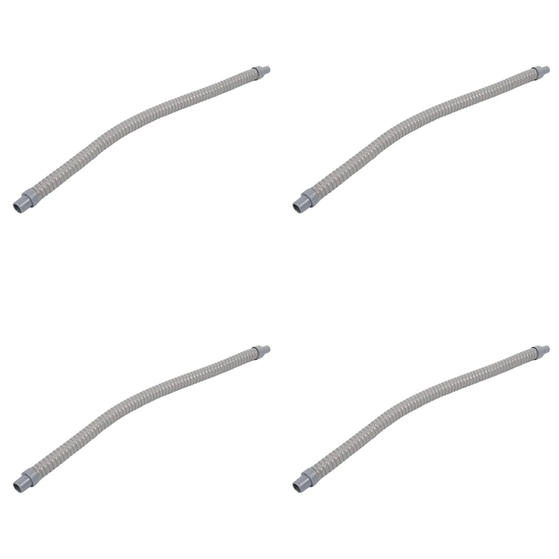 Tubo De Drenagem De Água De Plástico Para Ar Condicionado, Mangueira Cinza, 60cm De Comprimento, 4Pcs