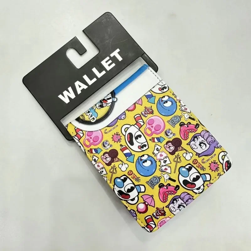 Anime PU Wallet Cuphead Character WalletFoldablePortableCardHolder LargeCapacity WalletWallet Coin Purse Birthday Gift Wholesale