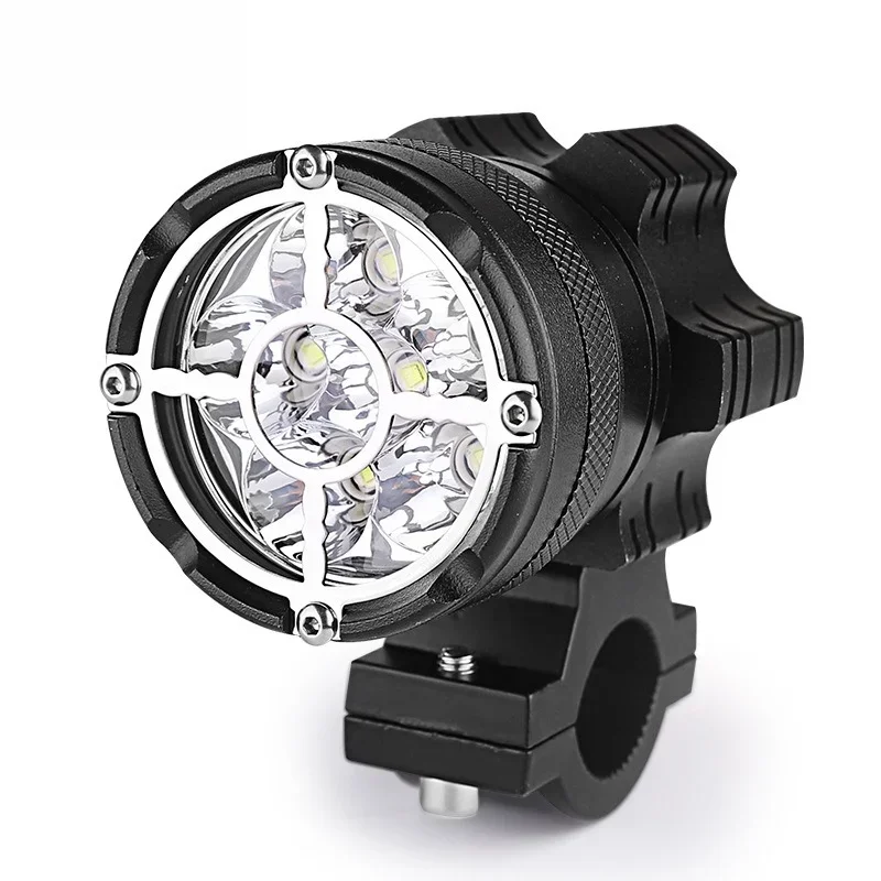 

Offroad led motorcycle headlight 6/9 beads Moto LED lamps for BMW R1200GS F800 F700GS front brackets motorbike fog passing light