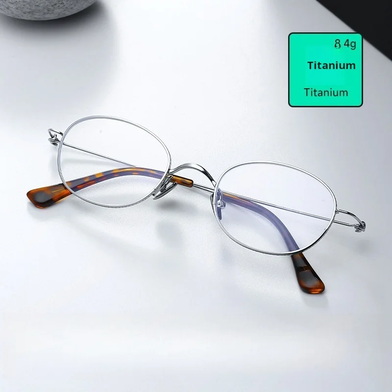 OLLYMURS البيضاوي سبائك التيتانيوم مخصص النظارات البصرية الرجال قصر النظر 1.74 درجة نظارات الرجعية متعددة البؤر النظارات التقدمية 309