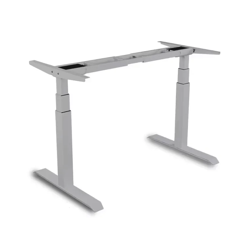Electric Height Adjustable Desk Frame Dual Motor Standing Desk Smart Lift Table Stainless Steel 140kg Load Modern Home Office
