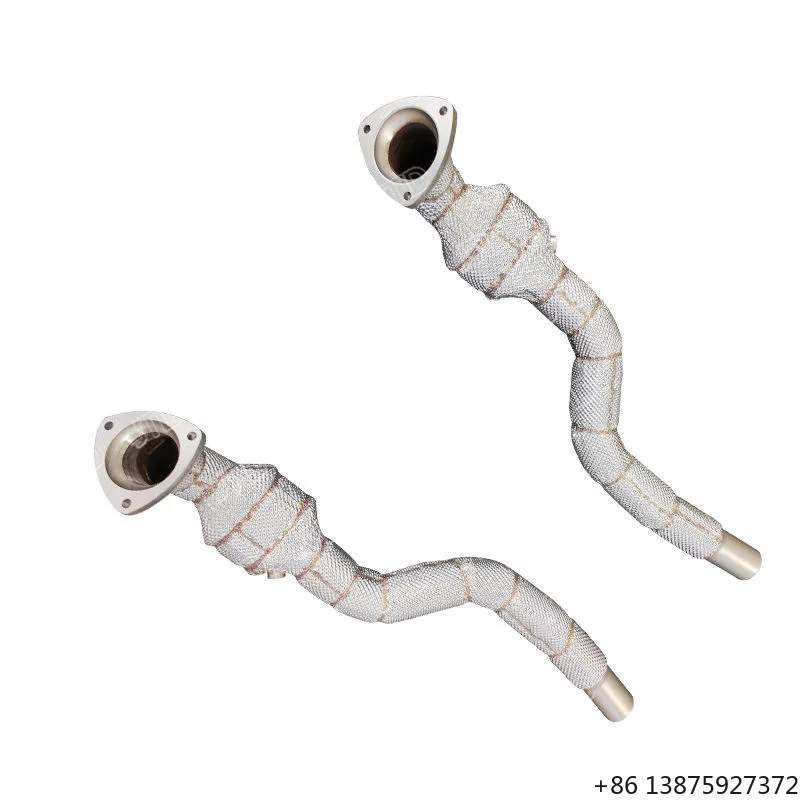 Factory Direct Operation SS304 Stainless Steel Exhaust Downpipe for GranTurismo 2007 2020 4.2 4.7