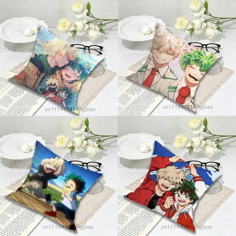 Deku Bakugou Shouto Hero A-Academia Pillow for Sofa Seat Chair Decorative/Modern Home Decor Print Throw Cushion
