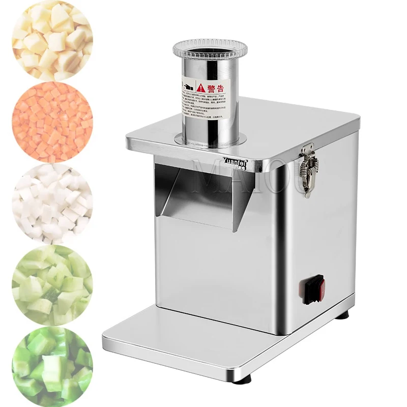 Automatic Vegetable Dicing Machine Commercial Carrot Potato Onion Granular Cutter Dicer Electric Multifunctional Slicer Lemon