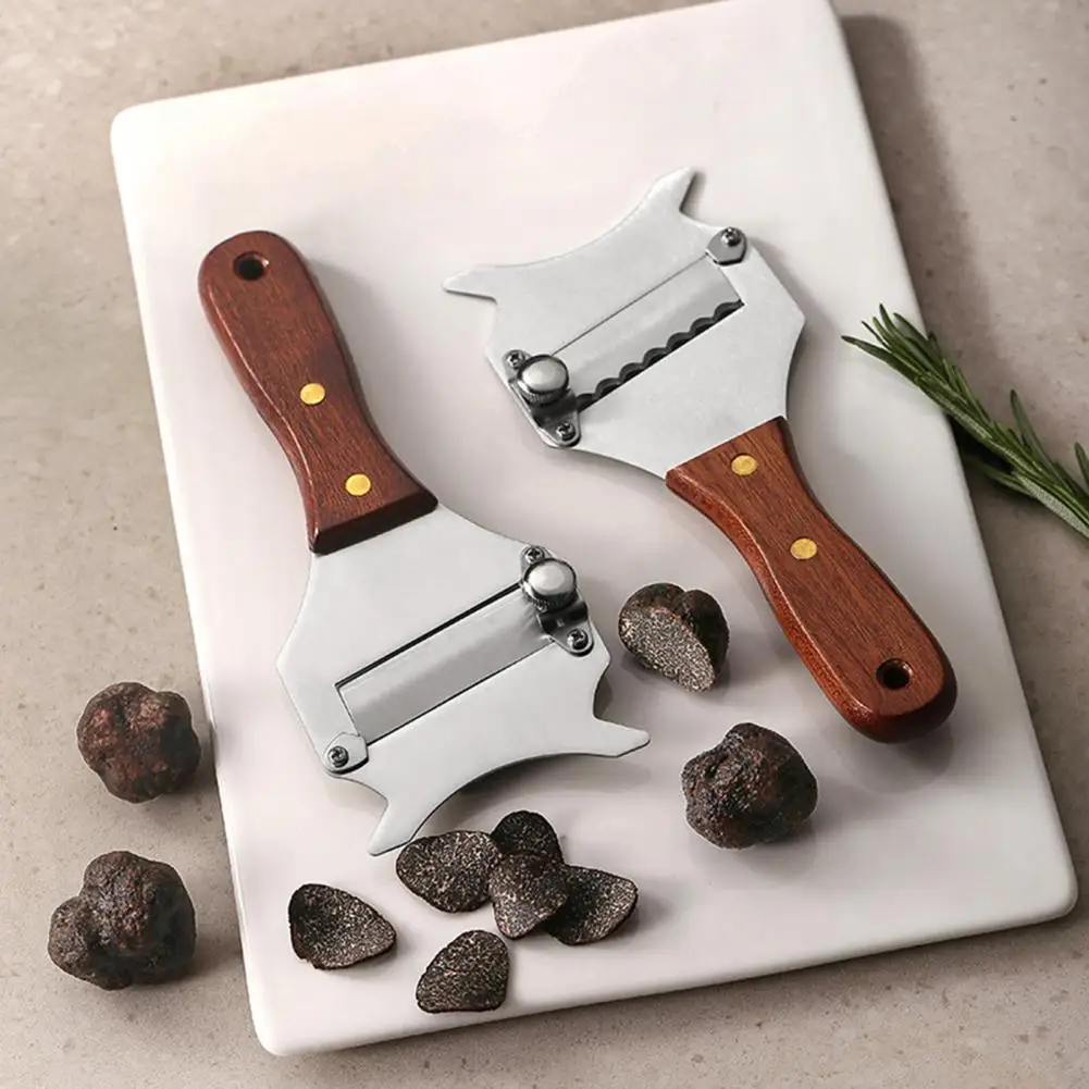 Adjustable Food Slicer Adjustable Truffle Slicer with Stainless Steel Blade Ergonomic Handle Professional Cheese for Precise