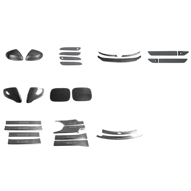 Car Accessories Compatible with 2025 BYD Tang L Rearview Mirror Cover Fuel Tank Cap Middle Grille Threshold Strip Rear Bumper