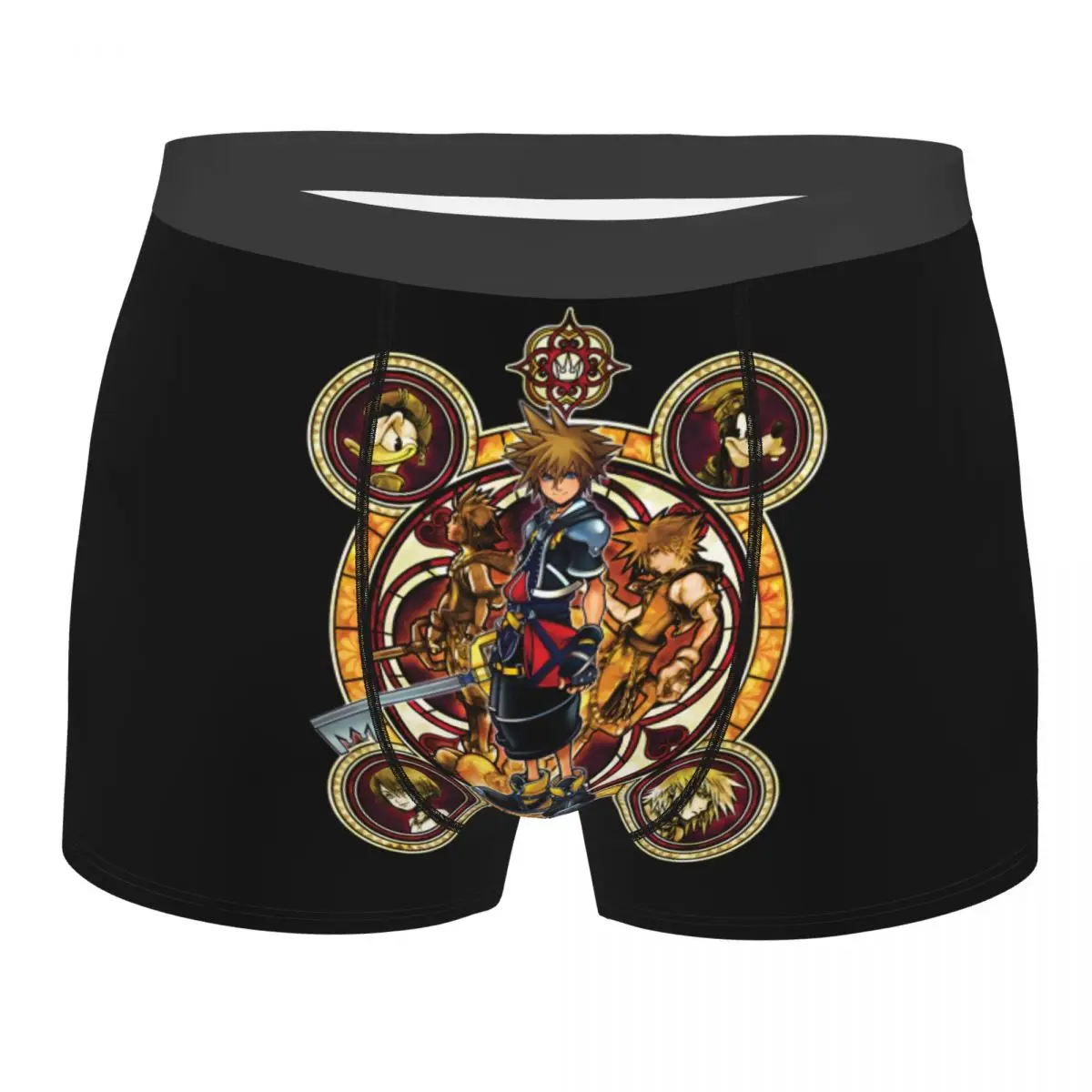 

Новинка на заказ, аниме-игра Kingdom Hearts, боксеры, шорты, мужские трусы, удобные трусы, нижнее белье