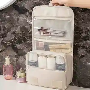 Capacidad Secro Separación húmeda Bolsa de almacenamiento Handheld Bolsa lavable Gran Bolsa de maquillaje colgante de viajes grandes con colgantes 8 mejores farmacéuticos de ventas - №2