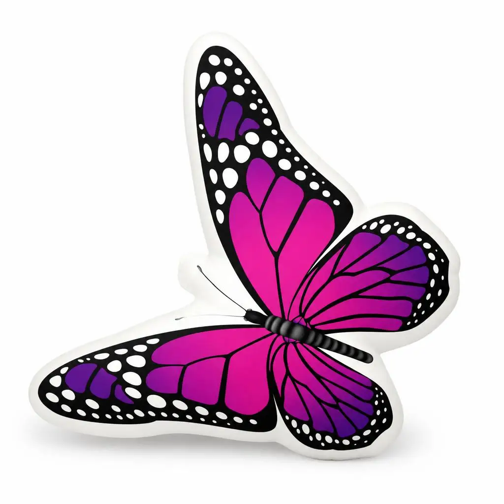 Purple Butterflly Plush Pillow Cushion Irregular Stuffed Throw Pillow Home Decor Gift Sofa Bed Couch