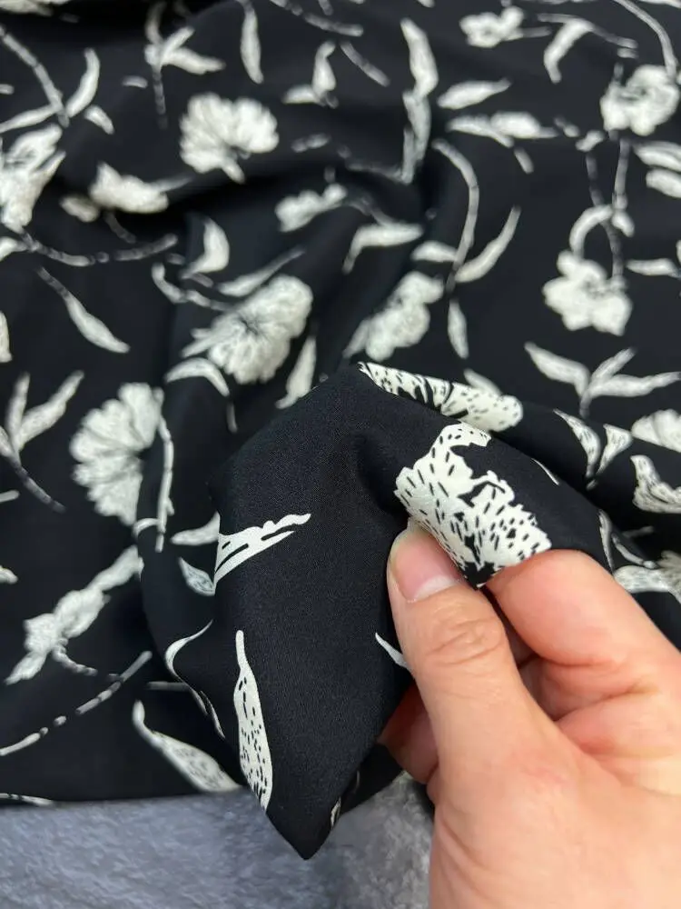 

Шелковая ткань, эластичный креп, модная одежда для рубашки, платья, ткань из натурального материала, ткань «сделай сам», счетчик шитья, спандекс, материал