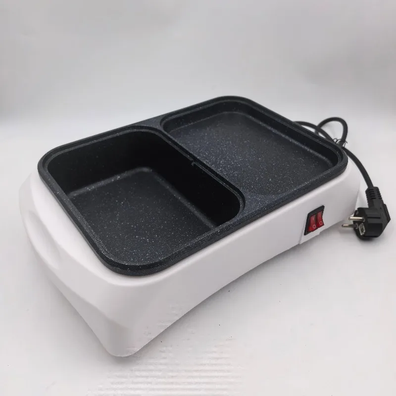 This versatile pan features an open non-stick cooking surface