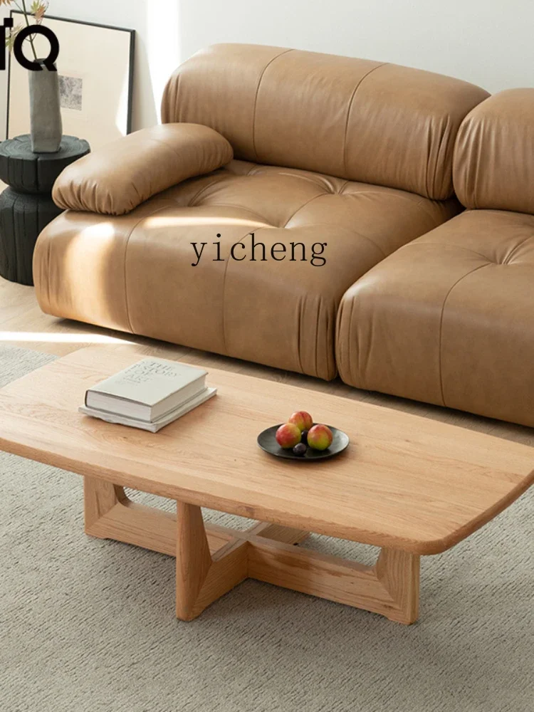 v9.10-North American Imported Red Oak Coffee Table Log Furniture Wax Oil