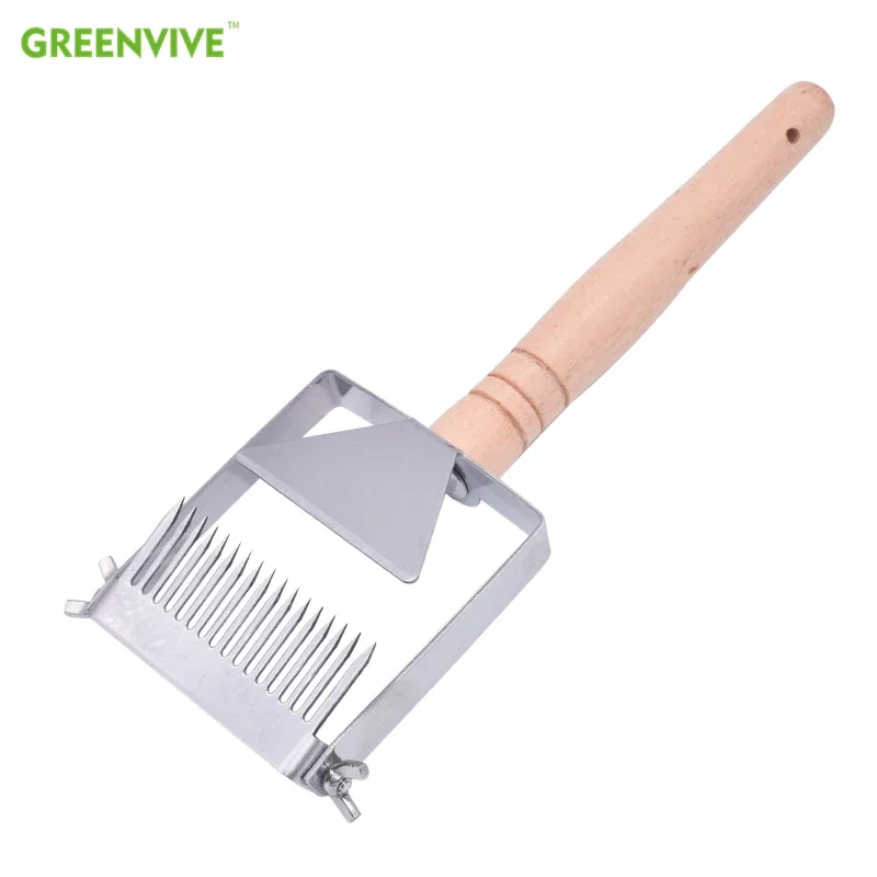 Adjustable Direction Honey Cutter Uncapping Scraper Beekeeping Tool Stainless Steel Uncapping Fork Bee Hive Honeycomb Scraper