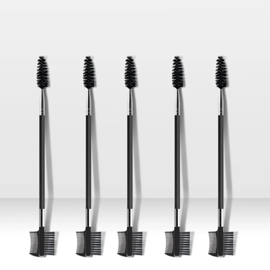 Double-ended dual-purpose brow brush eyebrow eyebrow trimming brush grafting eyelash brush beauty tools make up brushes