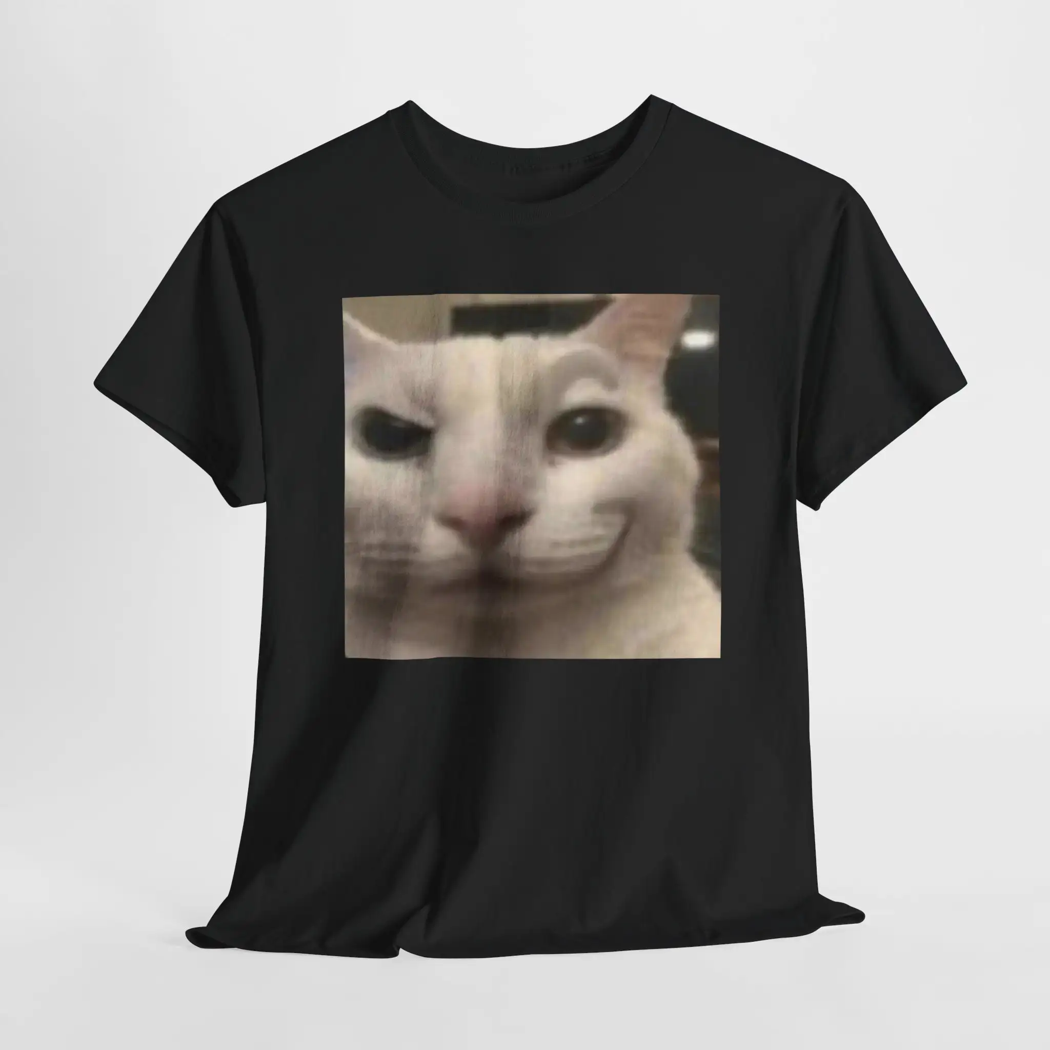 Smirk Cat M o F camiseta divertida de algodón, parodia, envío rápido