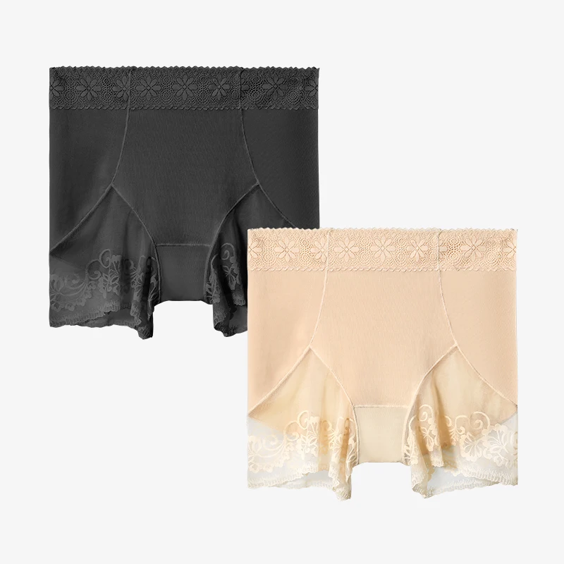 Culotte de contrôle du ventre taille haute pour femmes, Leggings de levage des fesses en pur coton, shorts fins d'été pour filles, shorts de sécurité respirants