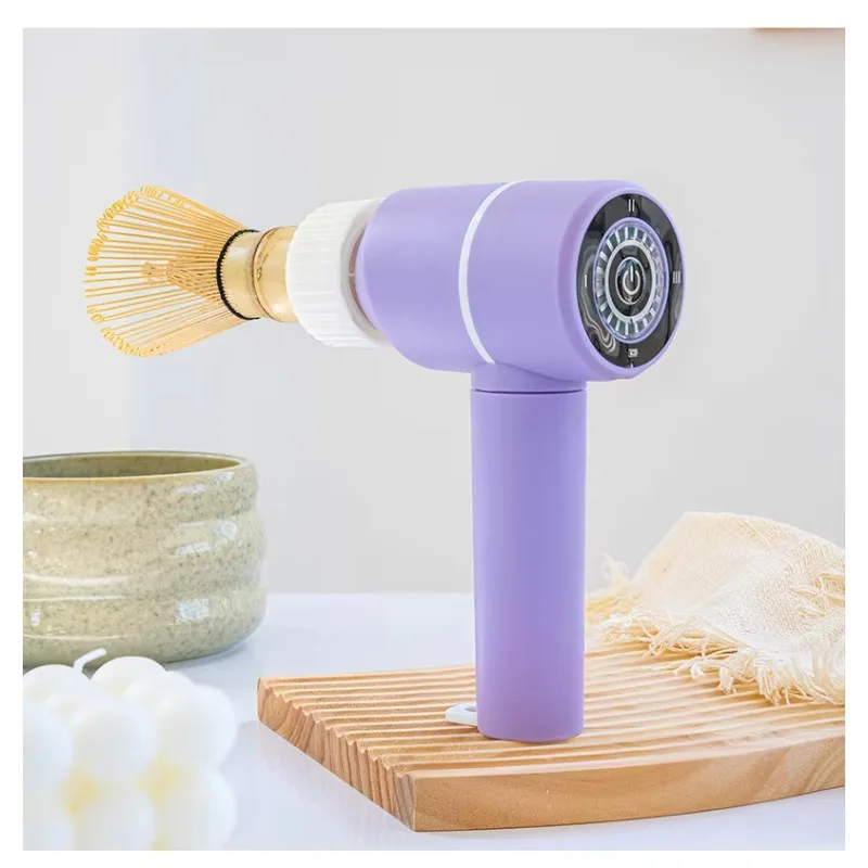 Electric Matcha Whisk Mixer 3‑Speed Adjustable Plastic Handheld Blender Matcha Making Tool Kitchen Replacement Accessory