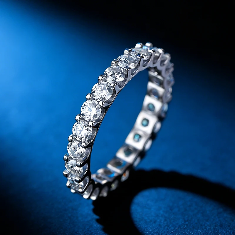 S925 Silver 3.0mm Moissanite Ring Band D VVS Sparkling With GRA Certificate Gifts Wedding Anniversary Engagement Man And Women