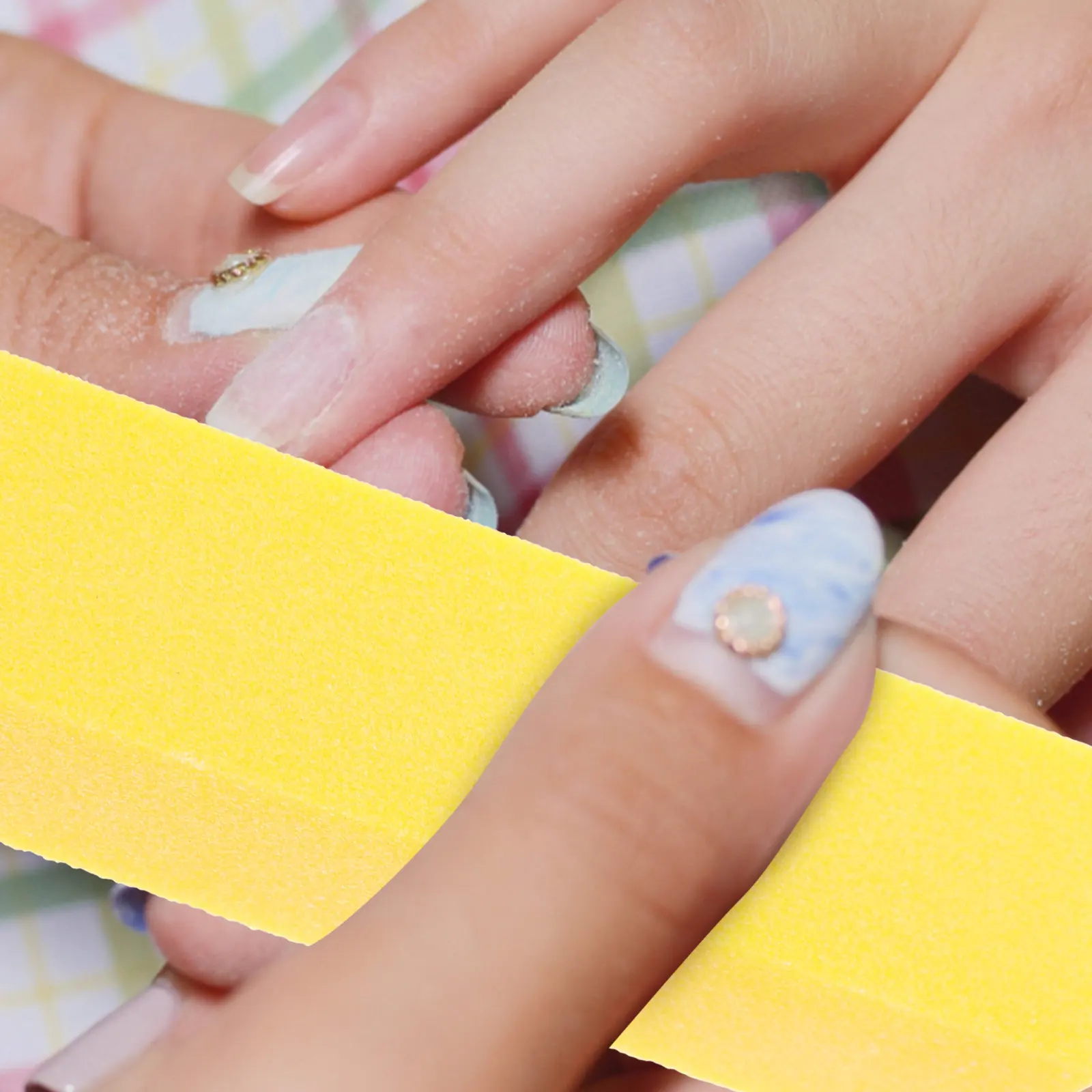 

10Pcs Nail Manicure Tools High Quality Nail Smoother Buffer Block Compact Lightweight Pedicure File Strips for Travel Home Salon