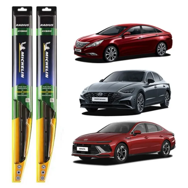 YF Sonata, LF Sonata, Sonata DN8, Sonata DN8 Edge Michelin radius hybrid wiper 650 + 450