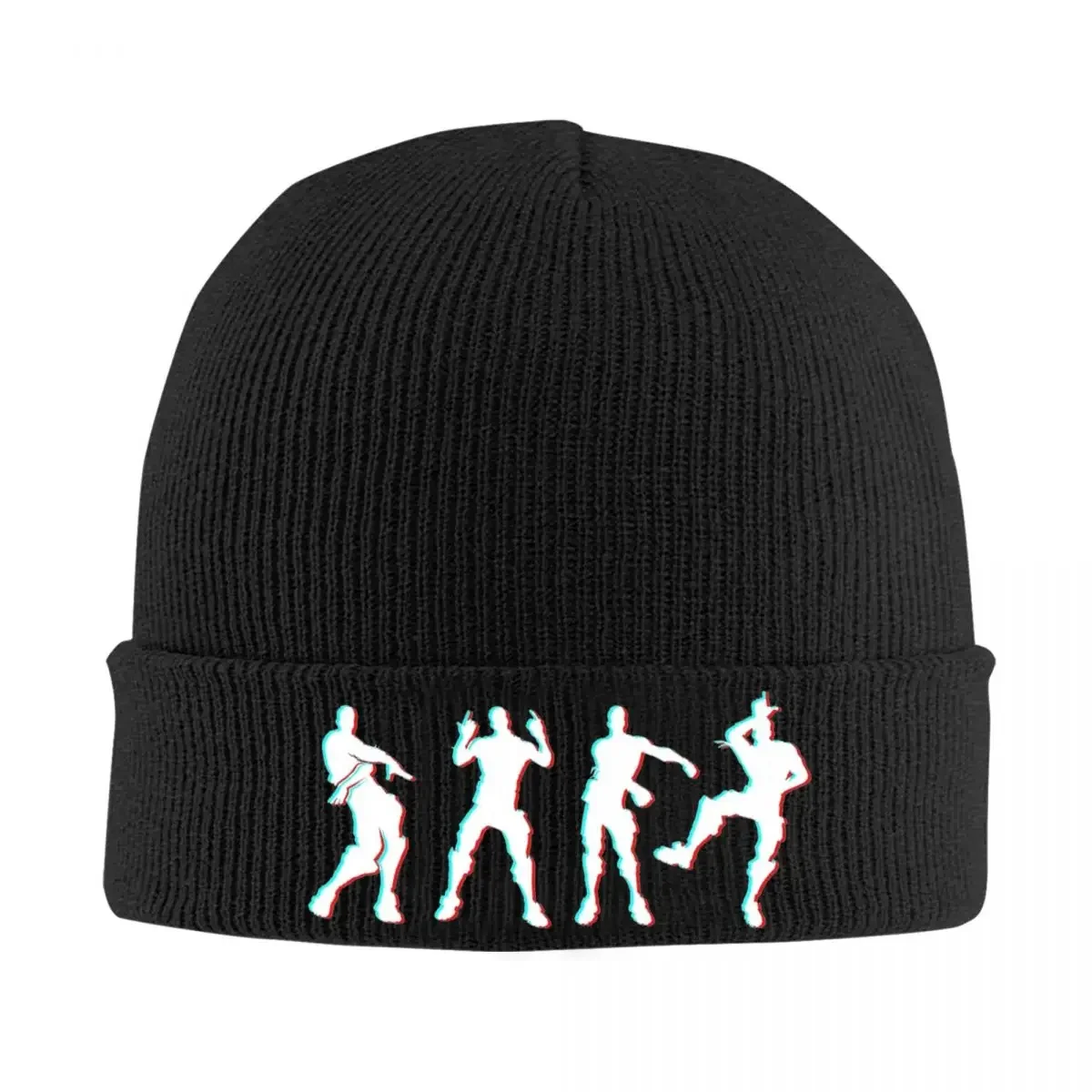 Battle Royale Victory Dance Cool Justice Dance Knitted Hat Skullies Beanies Autumn Winter Hat Fortnites Casual Melon Cap