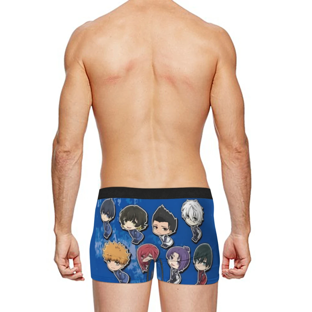 Blue Lock Boxer Men's Panties Underpants Male  Breathable Man Boxershorts Underwear For Men