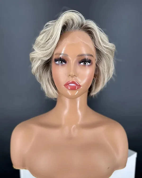 

Pixie Wave Wigs Lace Front Wigs Pre Plucked Wig