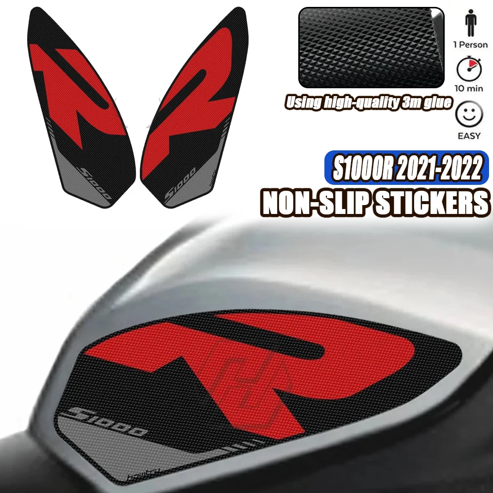 Voor Bmw Motorrad S1000r 2021-2022 Motor Antislip Kant Brandstoftank Stickers Waterdichte Pad Rubber Sticker