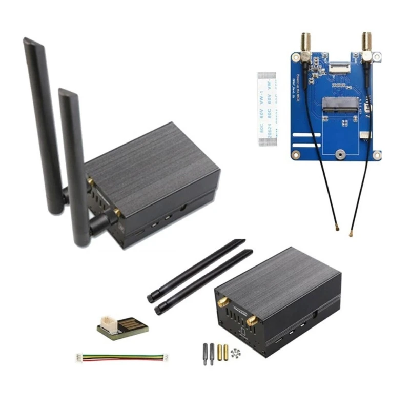 

PCIE to WIFI7 Adapters Wireless Extension Board Replacement for TPU BE200 AX210 RPi 5 PCIe to WIFI7 Adapters QXNF