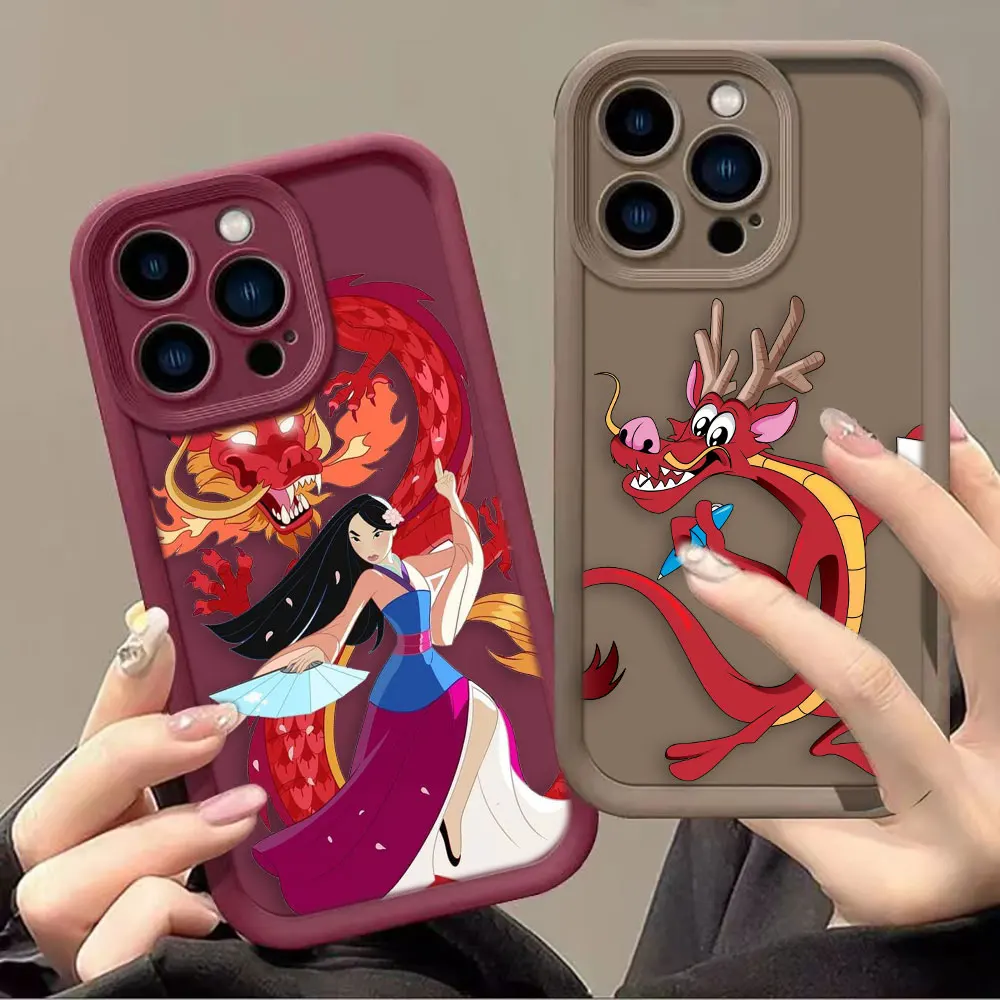 Disney Dragon Mulan Mushu Phone Case For Honor 8X 9X X9 20 50 90 Y7A Y9 MAGIC 5 NOVA 9 Y70 Y7OS 9 SE PRO Case Funda Coque Shell