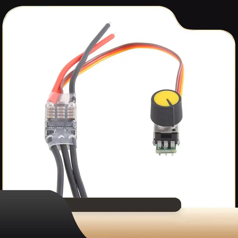 

Трехфазный бесщеточный драйвер двигателя постоянного тока 7-26 В, плата привода двигателя постоянного тока, регулятор скорости с потенциометром, простой в использовании (30 А)