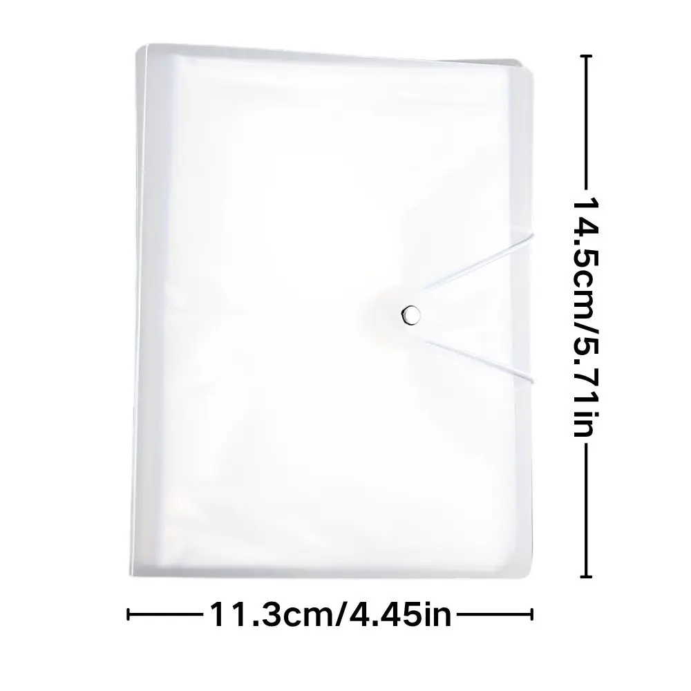 1pc Transparent Photo Album with String Button Closure, for Photocards, Photos, Trading Cards Collection YMY