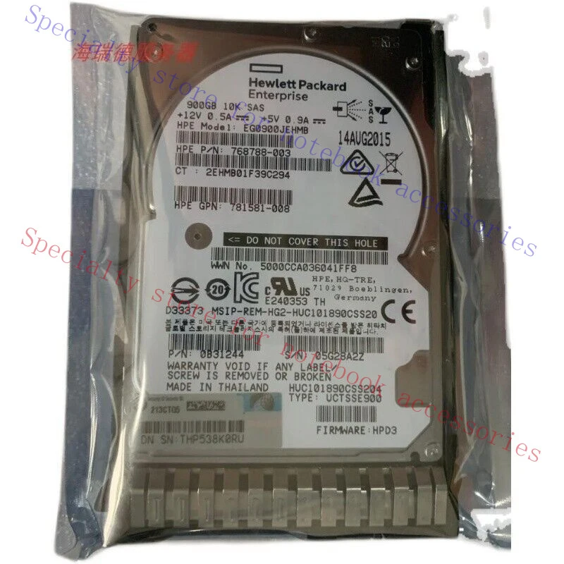 

R+ for HPE 785069-B21 785411-001 900G 10K SAS 12G 2.5" SAS SC HDD HARD DRIVE
