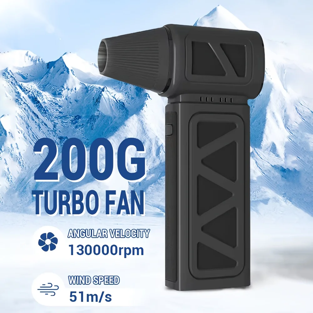 

Portable Turbine Engine, Black Brushless Hair Dryer, 5-speed Variable Speed Hair Dryer, 13W High Speed, 200G Super Air Volume
