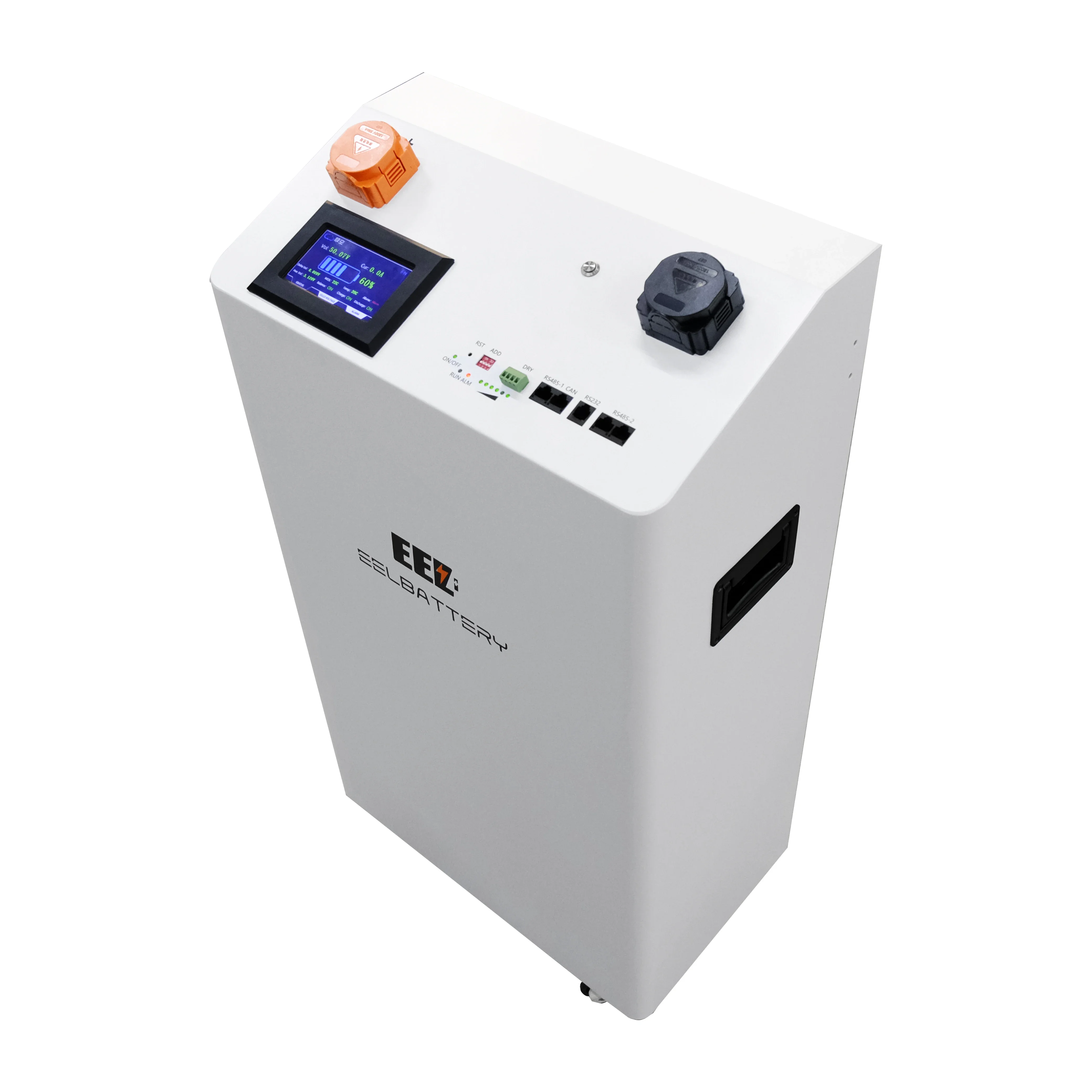 EEL Vertical Battery Box with Fuse Energy System 16S JK 200A 150A BMS 3.2V 280/320Ah LiFePO4 4.3'' Touch LCD Battery Case 15kwh