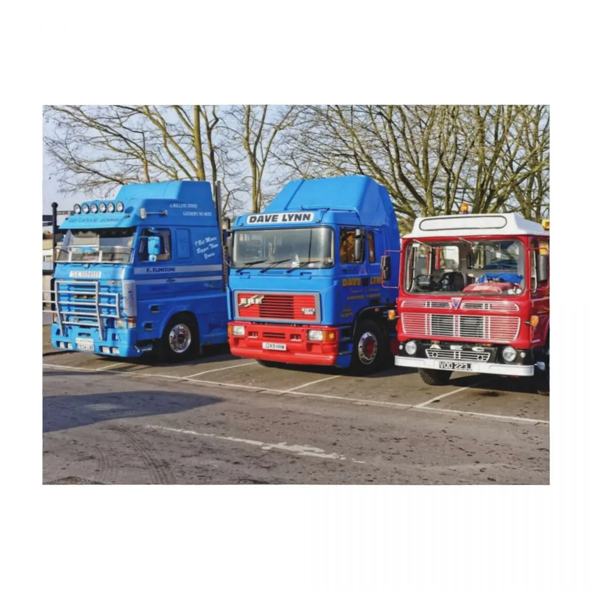

Classic Commercial Lorries Throw Blanket Bed linens Custom Bed Fashionable warm for winter Blankets