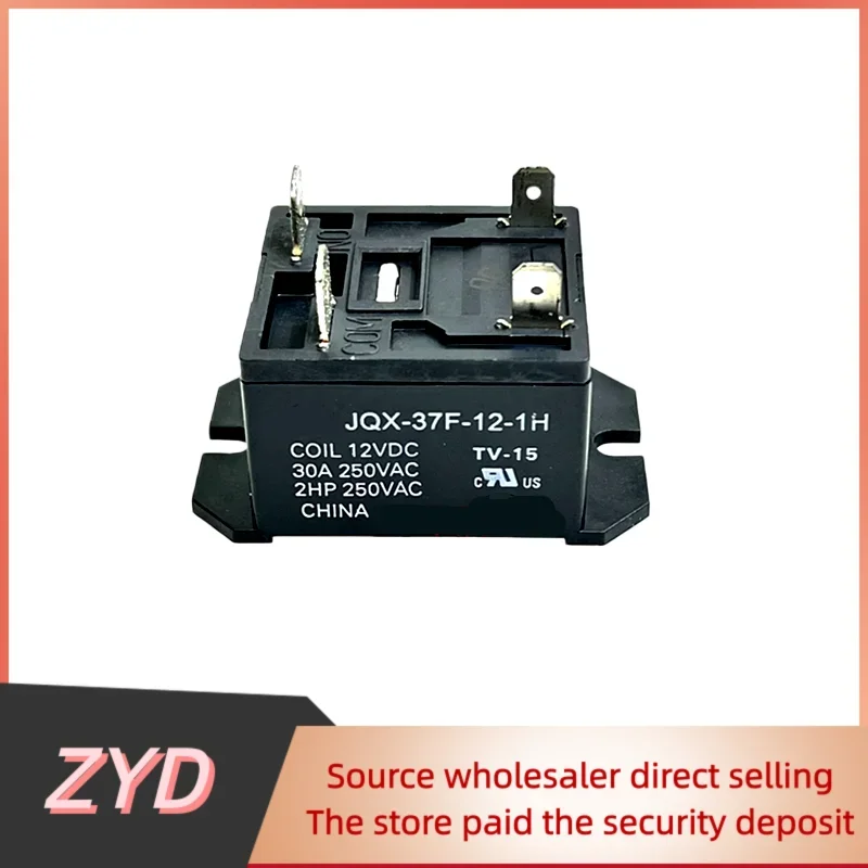 ZYD 1-5PCS/Lot Original HF37F JQX-37F-12-1H 30A 12V 4-pin One Group Normally Open Air Conditioning Relay