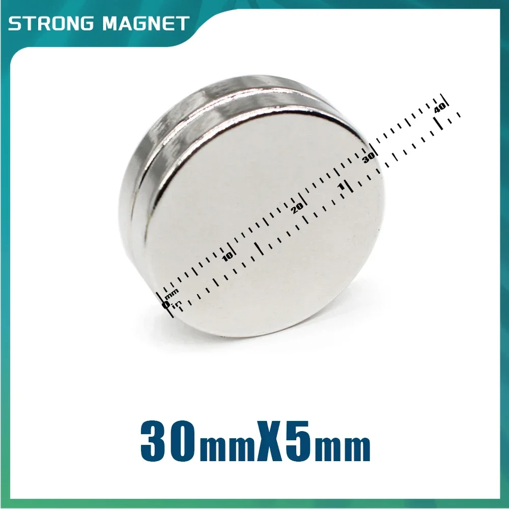 2/5/10PCS 30x5mm Super Powerful Strong Magnetic Magnets Permanent Neodymium Magnets Round Magnet