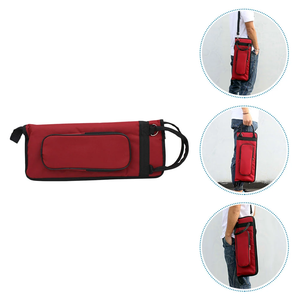 

Drum Stick Bag Drumstick with Shoulder Strap Drumsticks Storage Cover Holder Percussion Case Portable