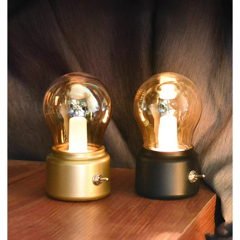 Home night light ins style bedroom bedside table lamp rechargeable | light bulb