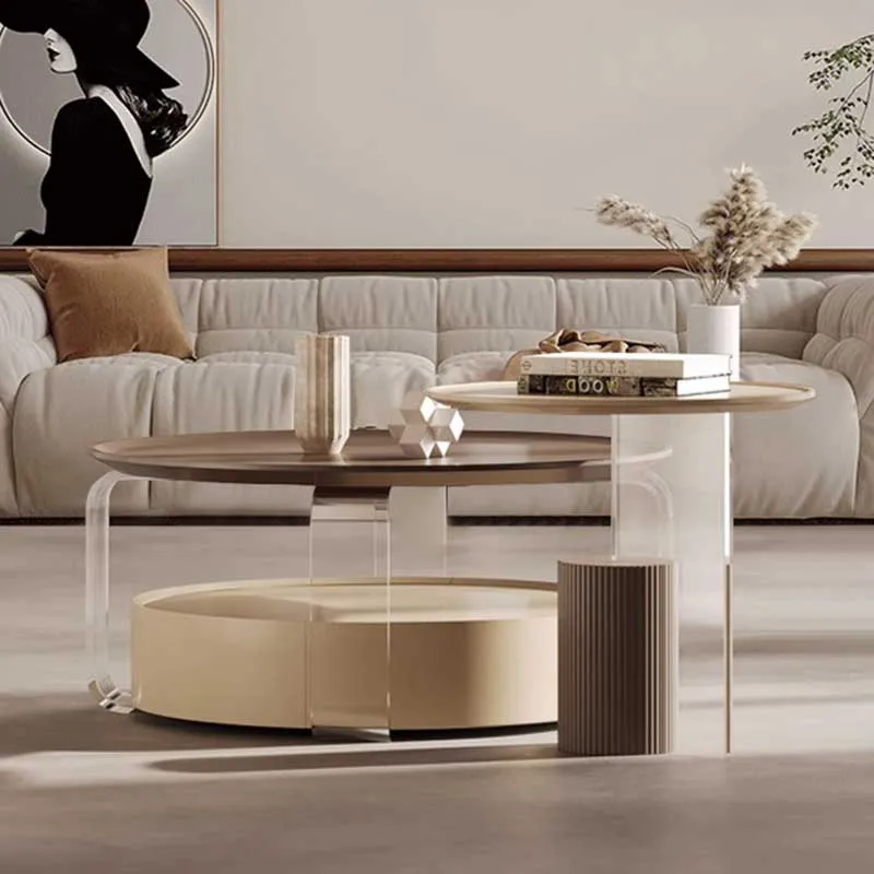 Modern Design Coffee Table Luxury Round Unique Center Nordic Coffee Table Living Room Floor Salontafel Voor Woonkamer Furniture