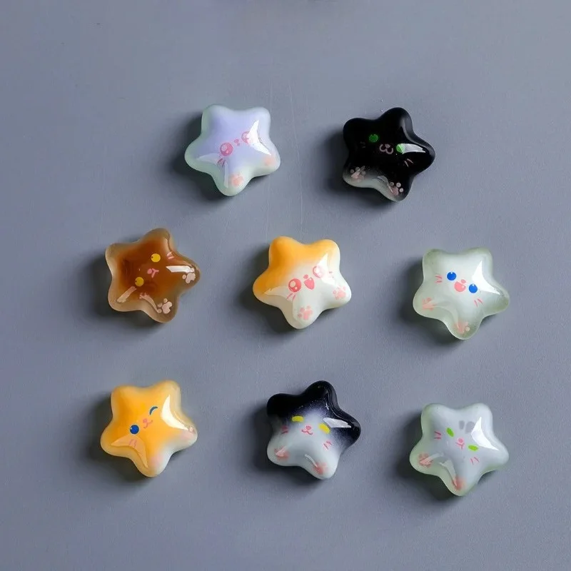 8pcs Lucency Cute Cat Expression Fridge Magnet Photo Wall Message Board Bulletin Board Decoration Magnetic Stickers Home Decor