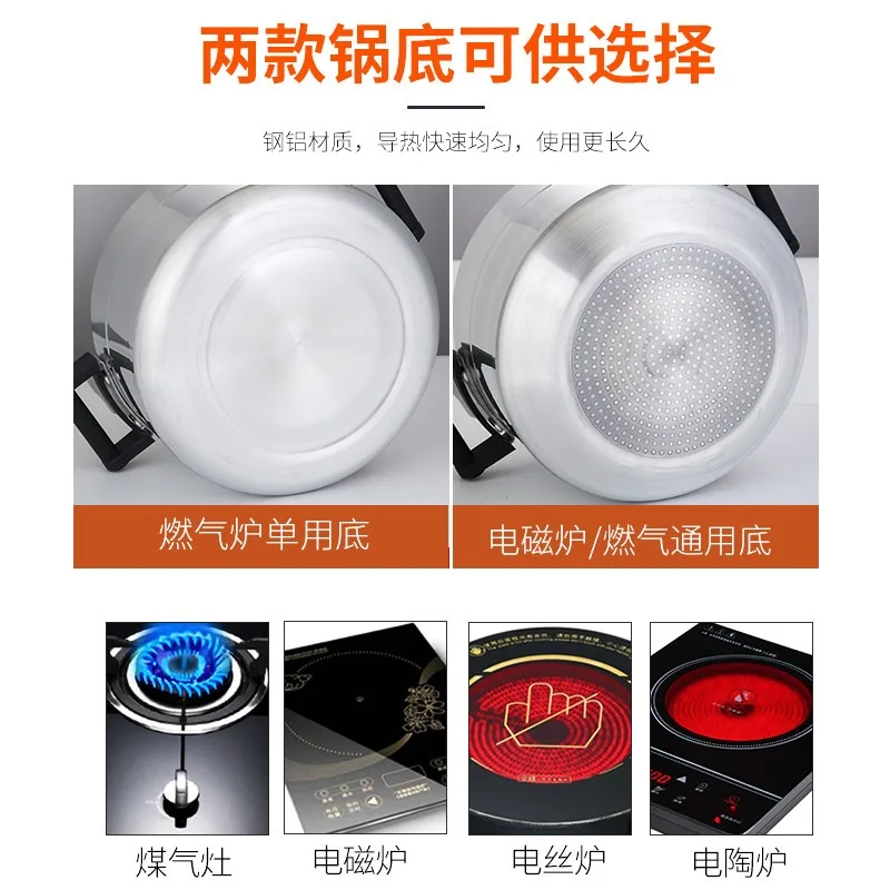 Explosion-proof Pressure Cooker, Household and Commercial Induction Cooker, Gas Explosion-proof Pressure Cooker 3-80L
