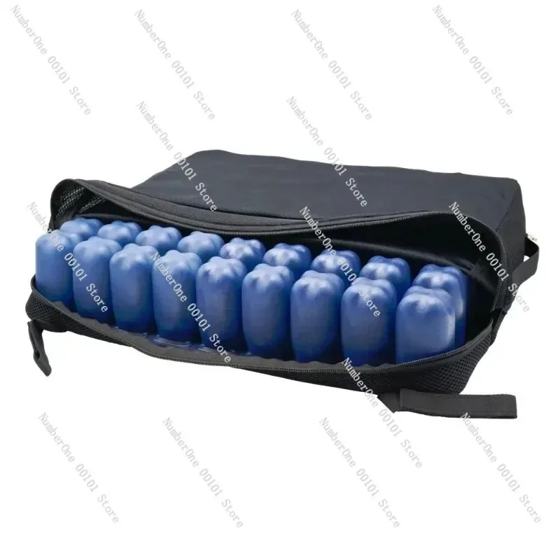 Medical Grade PVC Anti-Decubitus Air Cushion, 2 Valve Inflatable for Wheelchair Anti-Bedsore, Pressure Relief