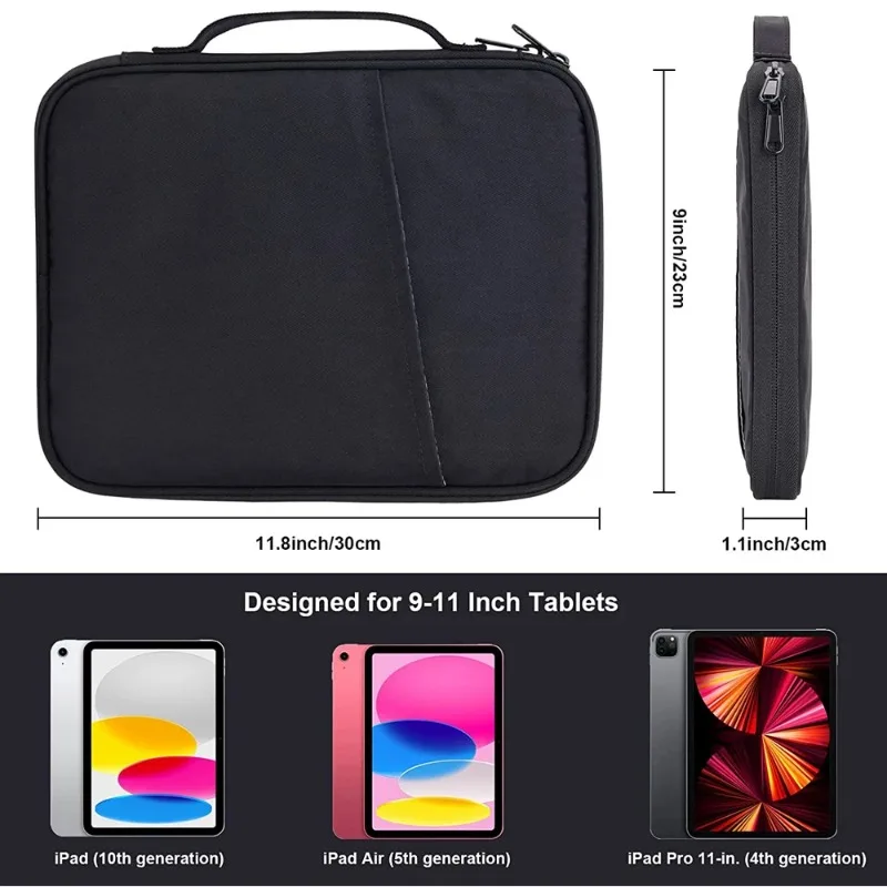 10.8-13 Inch Shockproof Sleeve Case For IPad 10th Air 4 5th 10.9 Air 3 Pro 10.5 Pro 12.9/11 10.2 7th 8th 9th Keyboard Cover Bag